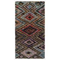 Vintage Azilal Moroccan Runner Rug, with Diamond Medallions from Rug & Kilim