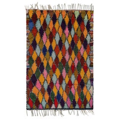 Vintage Azilal Moroccan Style Rug, with Diamond Patterns from Rug & Kilim