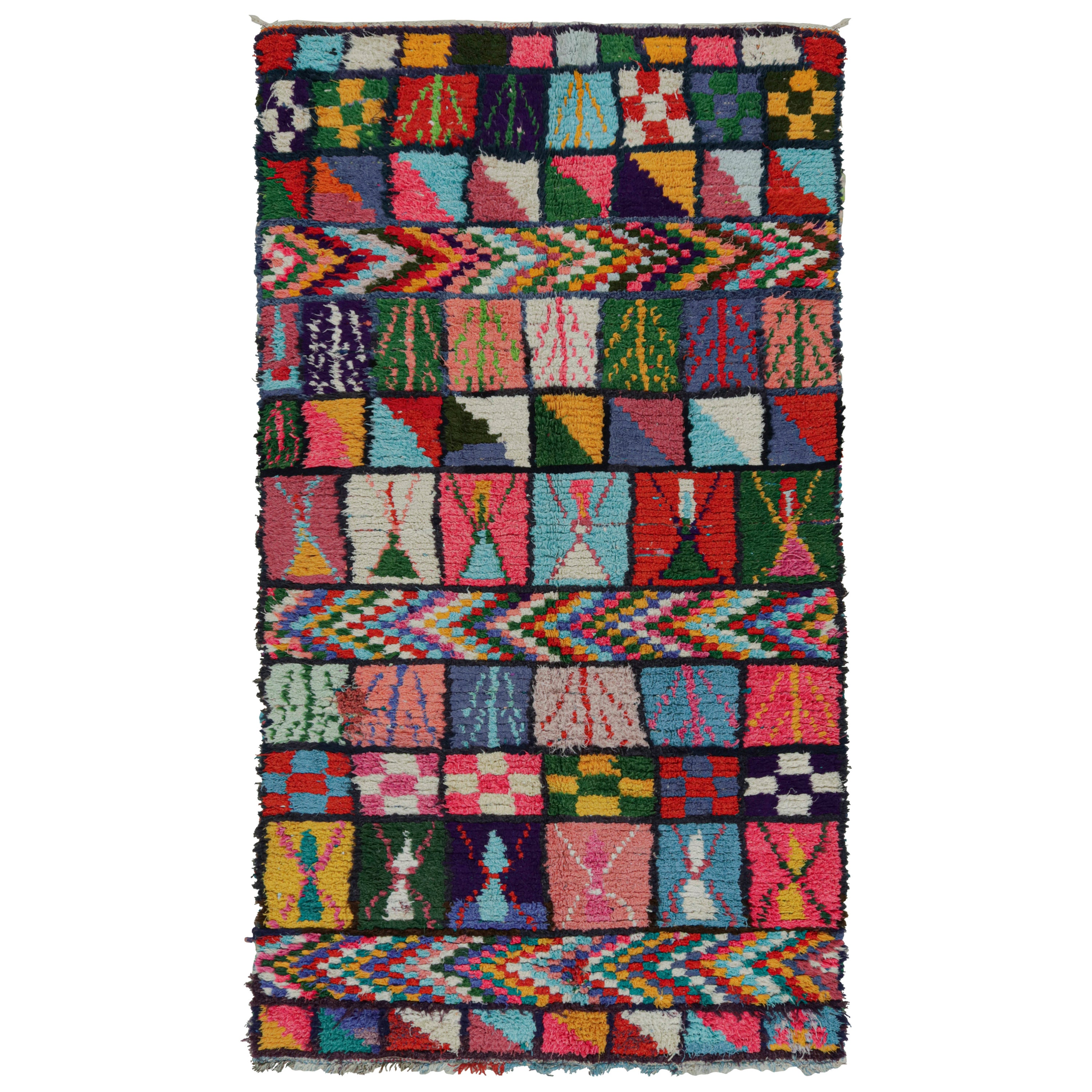Vintage Azilal Moroccan Style Rug, with Geometric Patterns from Rug & Kilim