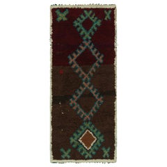 Vintage Azilal Moroccan Style Runner Rug, with Medallions from Rug & Kilim