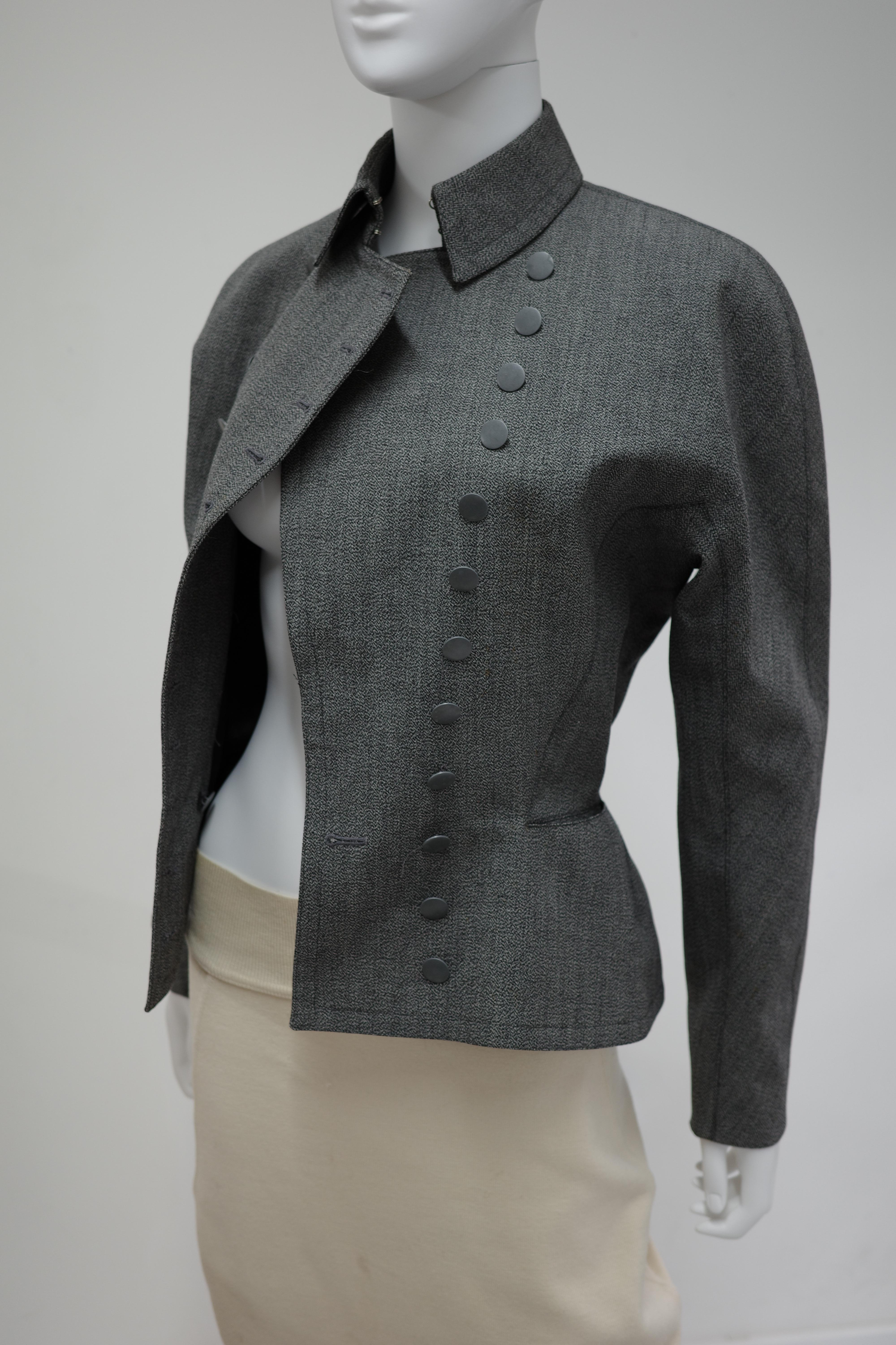 Vintage Azzedine Alaia Tailoring Fitted Jacket en vente 8