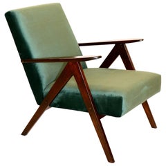 Vintage B-310 Var Armchair in Green Velvet from 1970s