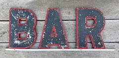 Vintage "B-A-R" Sign