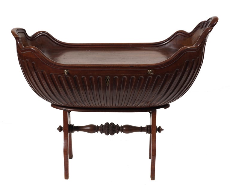 Vintage Baby Cot Transformed into a Bar Furniture, Italy, Early 1900 at