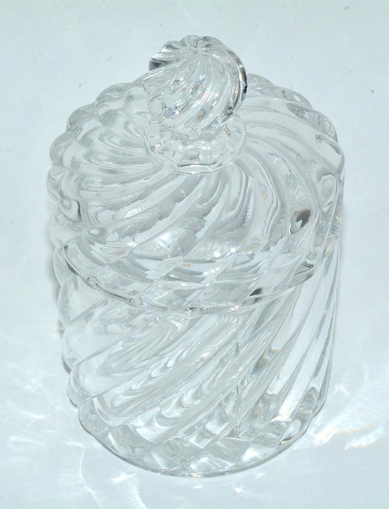 Vintage Baccarat Candy Jar with Lid at 1stDibs