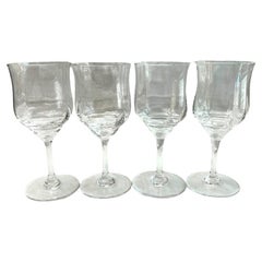 Verres à vin vintage Baccarat Capri en cristal optique ~ France (4)