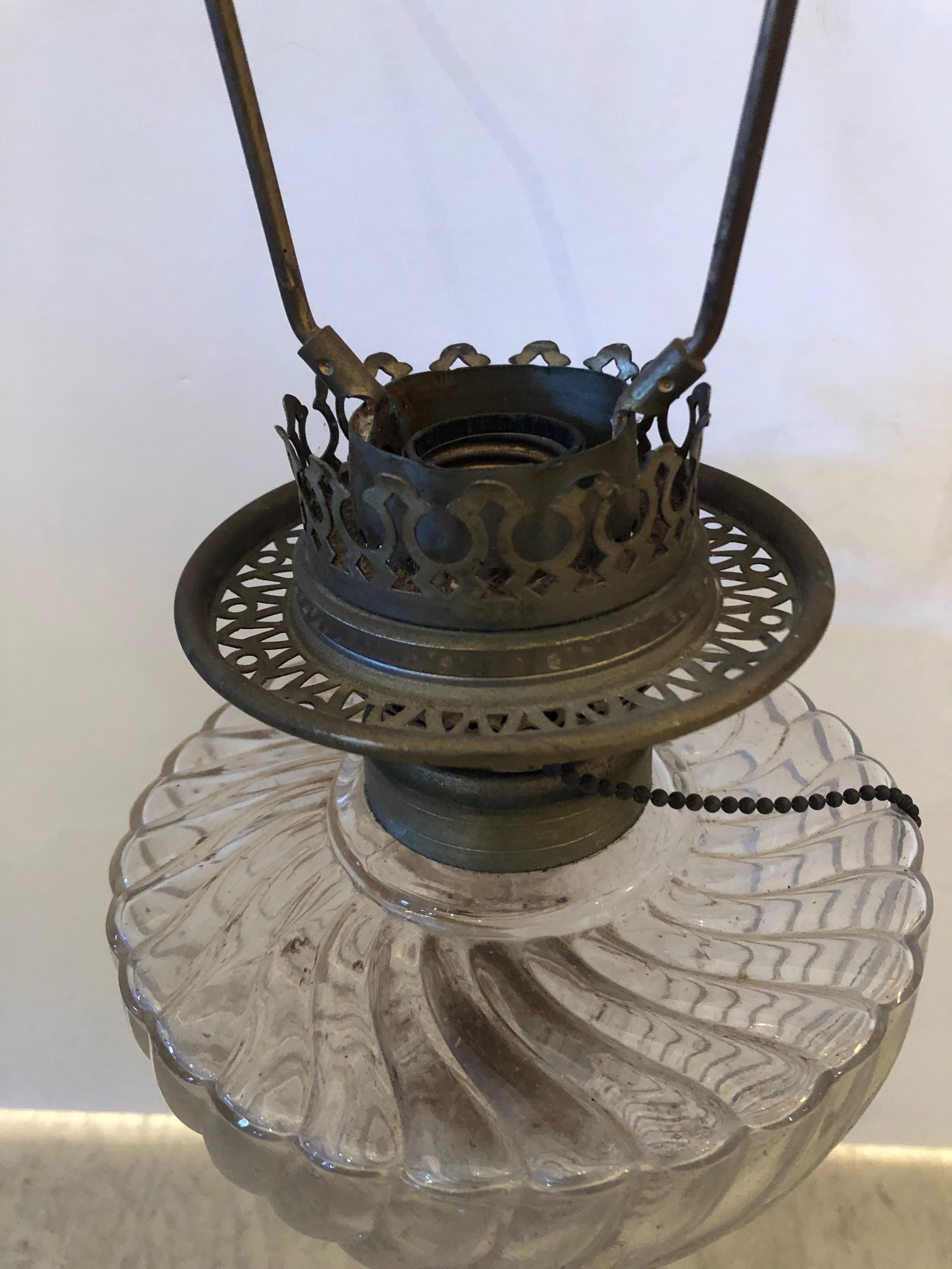 antique baccarat lamp