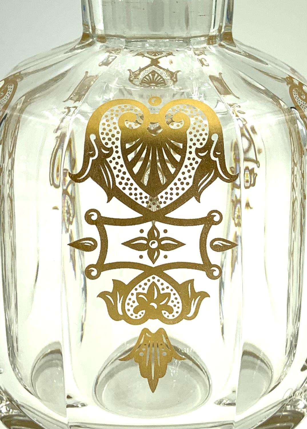 Vintage Baccarat Crystal Empire Vanity Set, Perfume Automizer, Jar, Scent Bottle 2