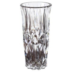 Gran florero vintage de cristal de Baccarat