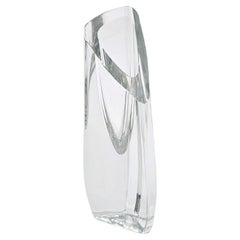 Vintage Baccarat Crystal Heavy Lead Rose Bud vase, France, fin du 20ème siècle