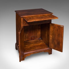 Vintage Bachelor's Writing Cabinet, English, Library Cupboard, Regency Revival