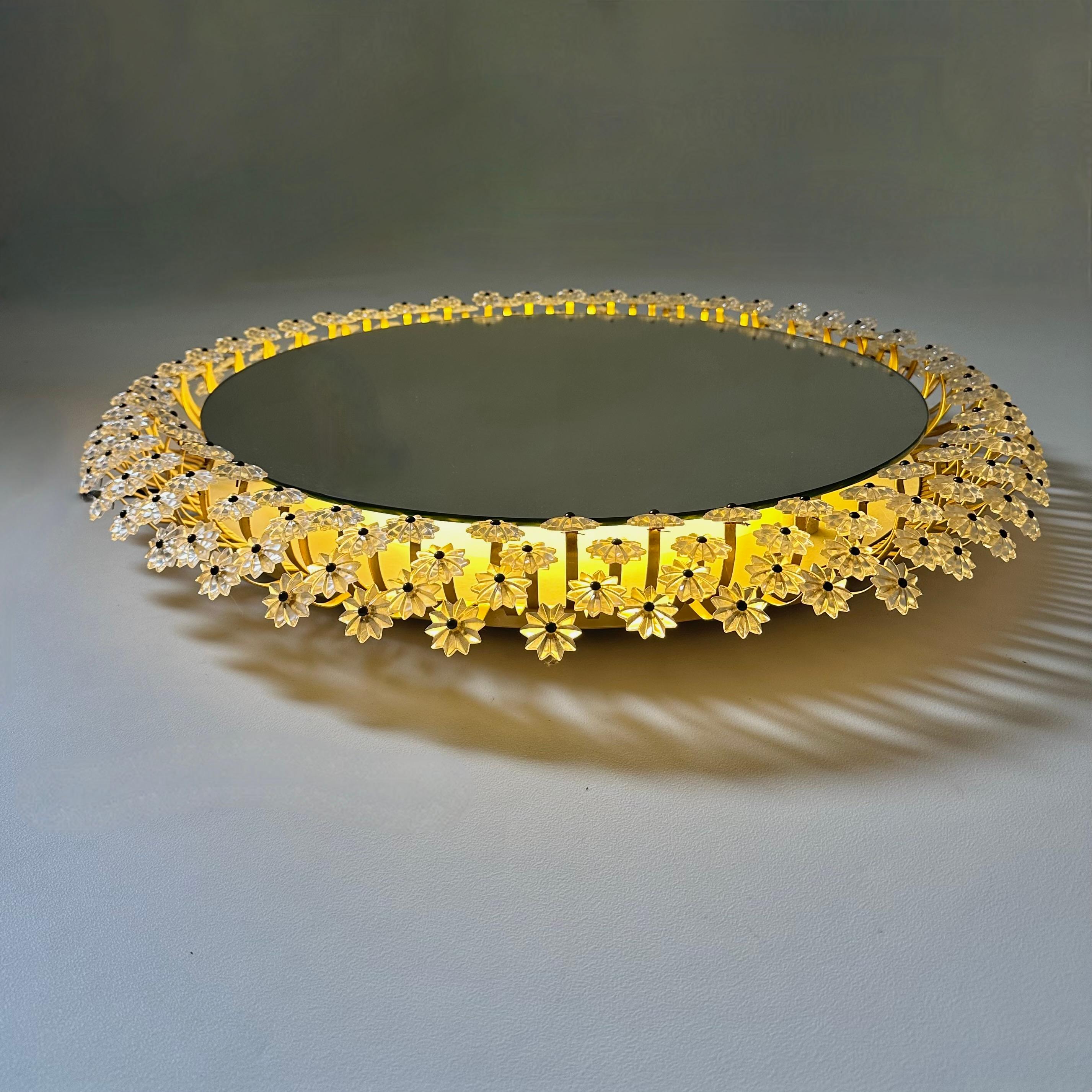 Miroir à contre-jour vintage par Emil Stejnar pour Rupert Nikoll 1950s en vente 8