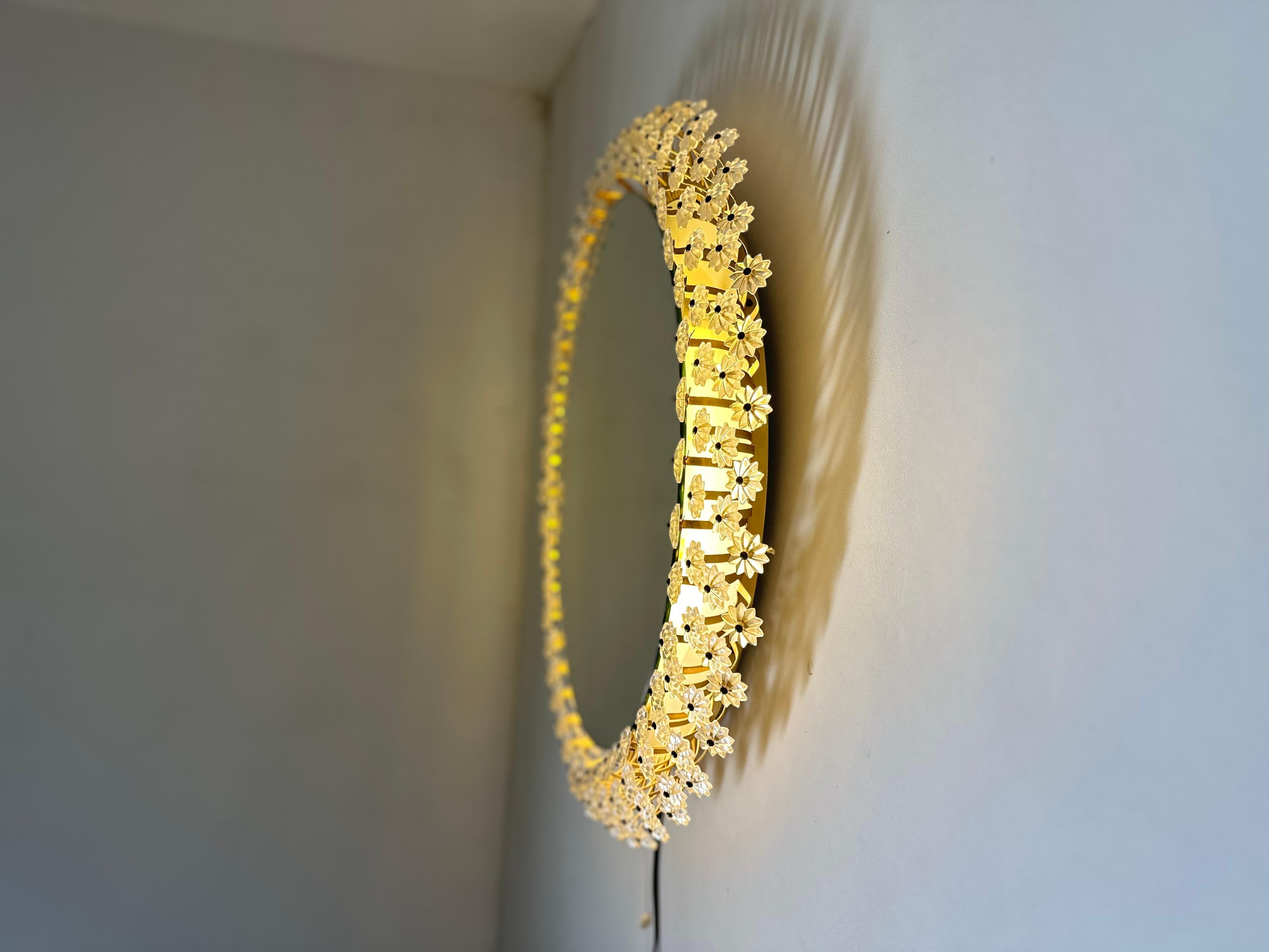 Miroir à contre-jour vintage par Emil Stejnar pour Rupert Nikoll 1950s en vente 11