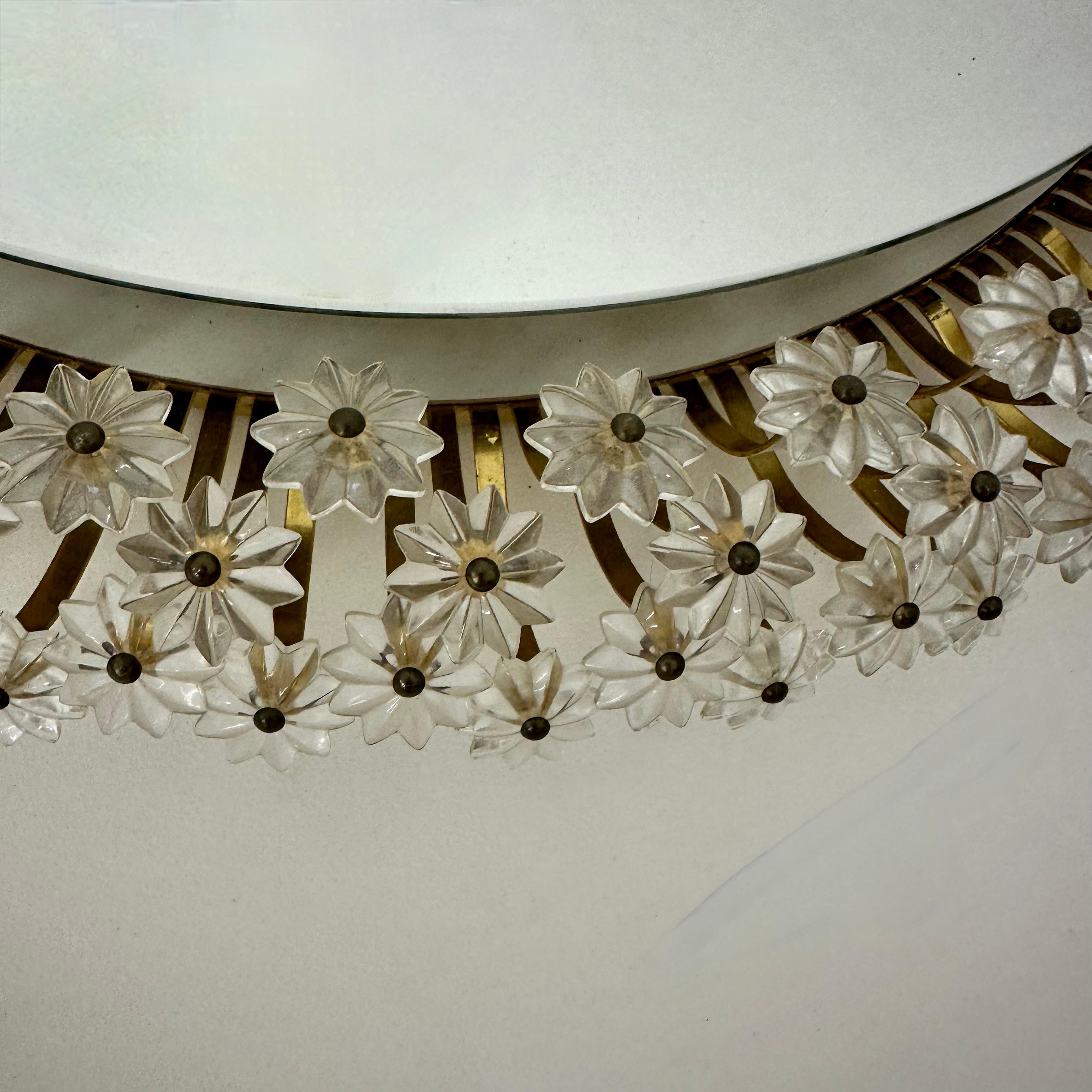 Autrichien Miroir à contre-jour vintage par Emil Stejnar pour Rupert Nikoll 1950s en vente