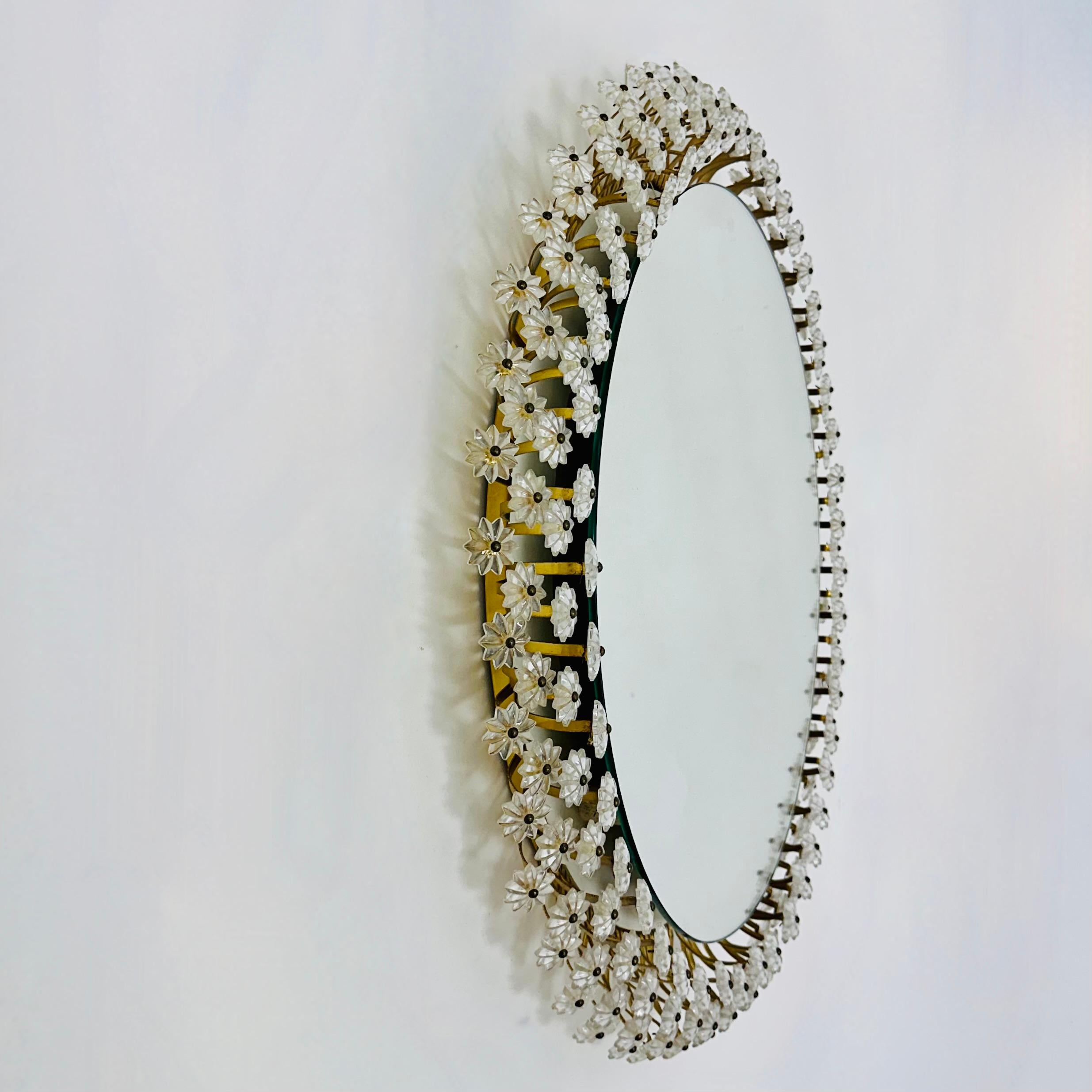 Miroir à contre-jour vintage par Emil Stejnar pour Rupert Nikoll 1950s Bon état - En vente à Delft, NL