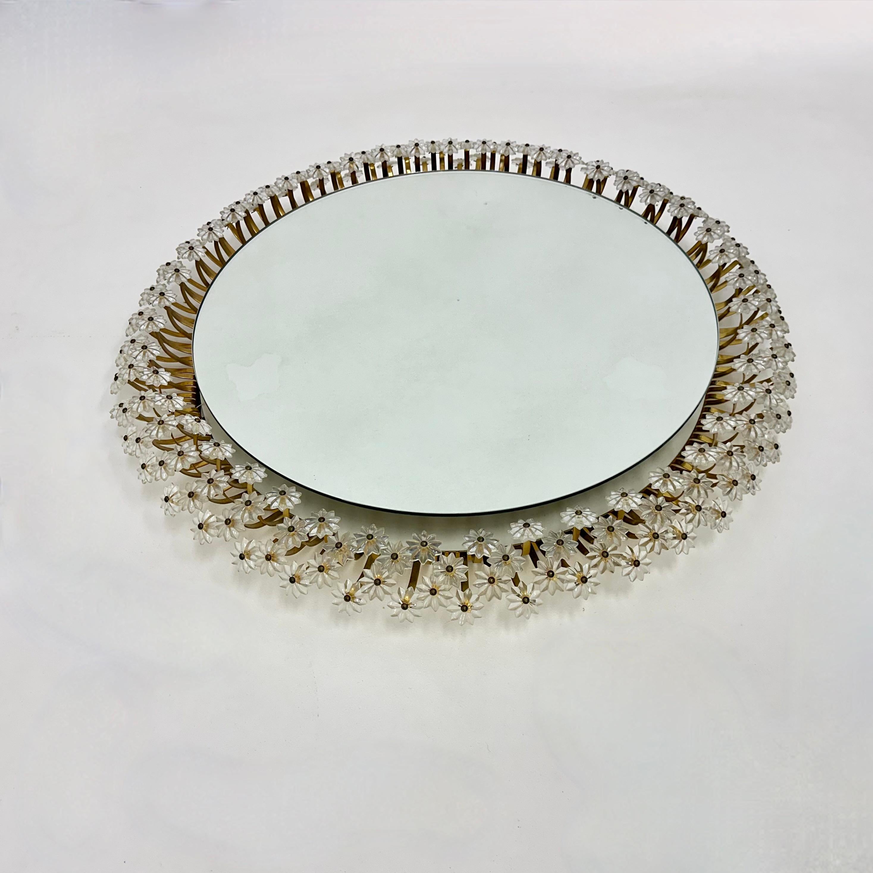 Miroir à contre-jour vintage par Emil Stejnar pour Rupert Nikoll 1950s en vente 1