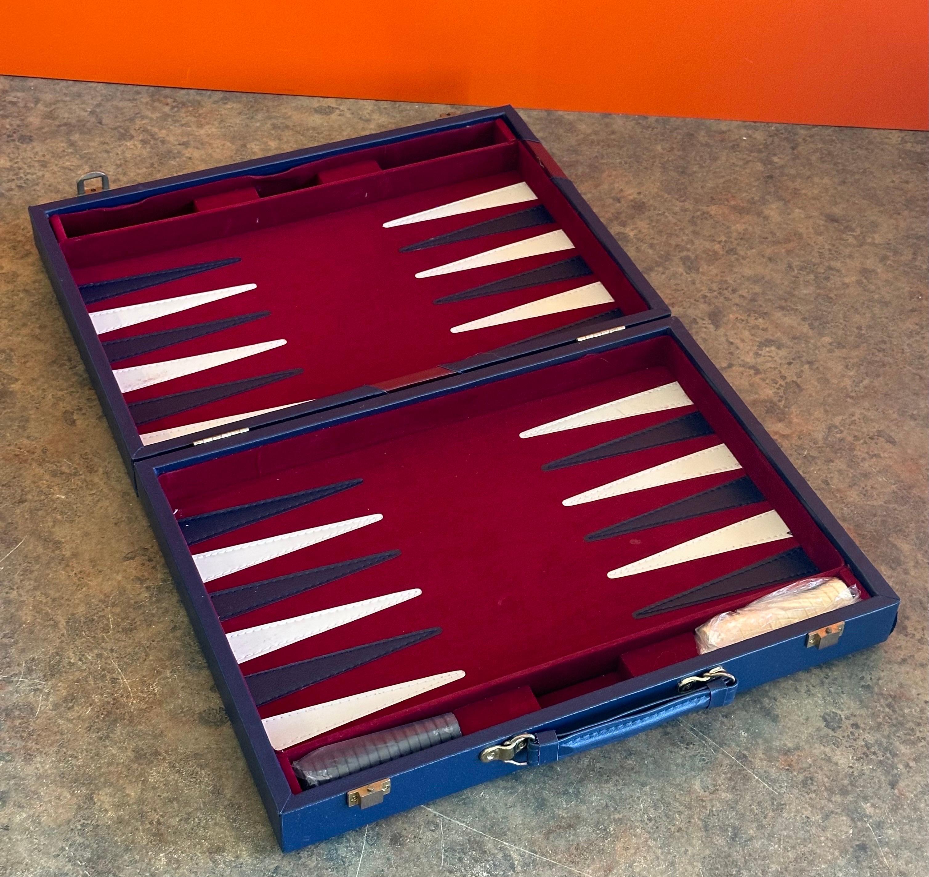 Vintage Backgammon Bakelite Game Set with Dominoes, Cribbage - New Old Stock For Sale 5