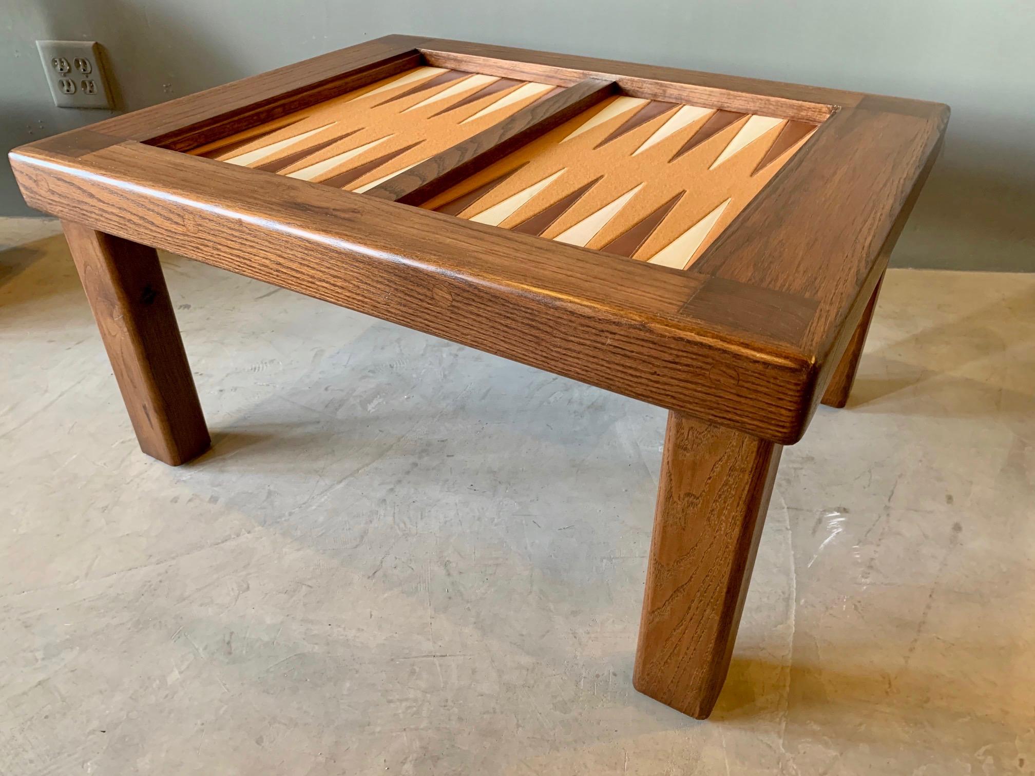 Late 20th Century Vintage Backgammon Table 