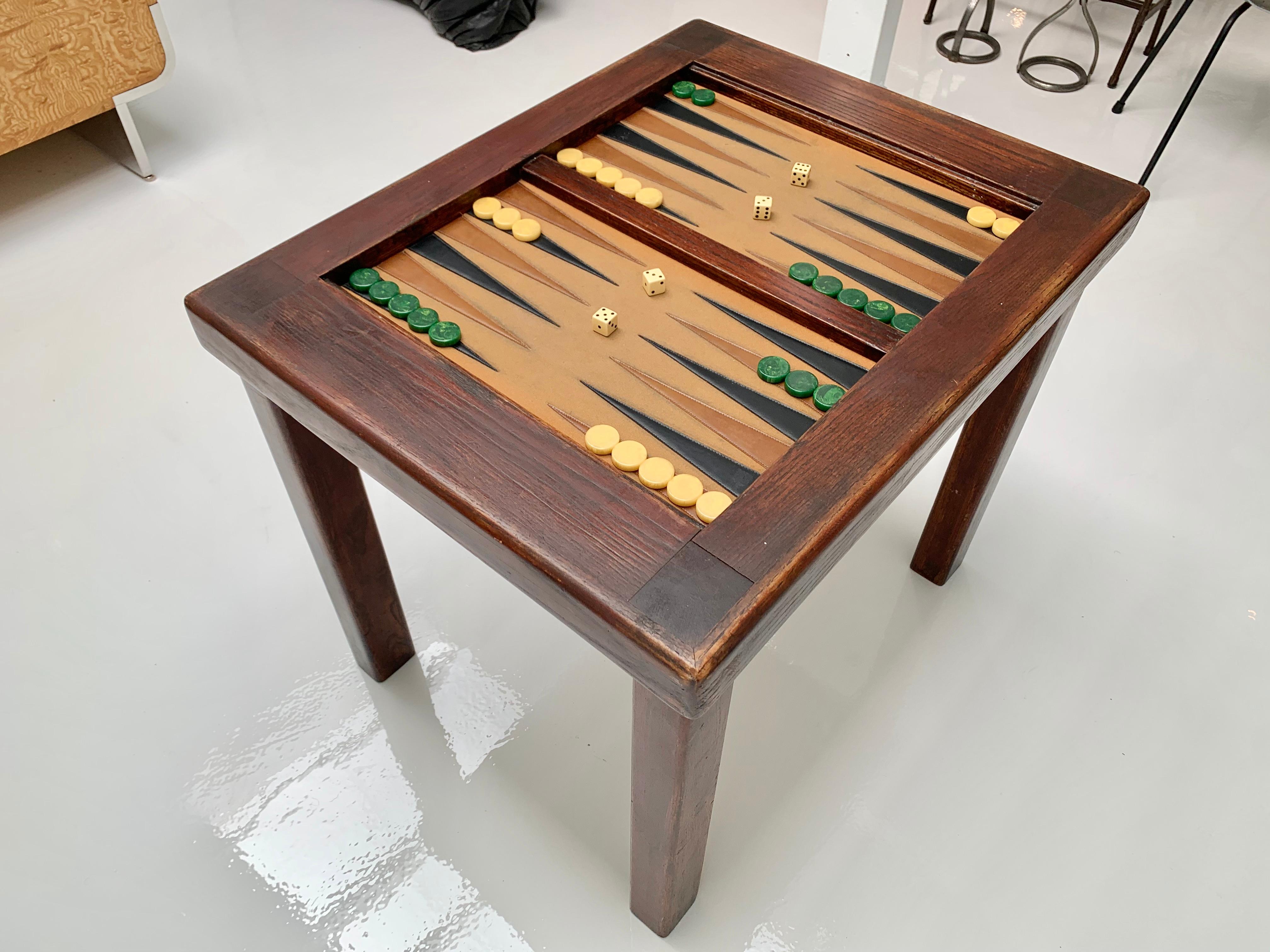 backgammon table vintage