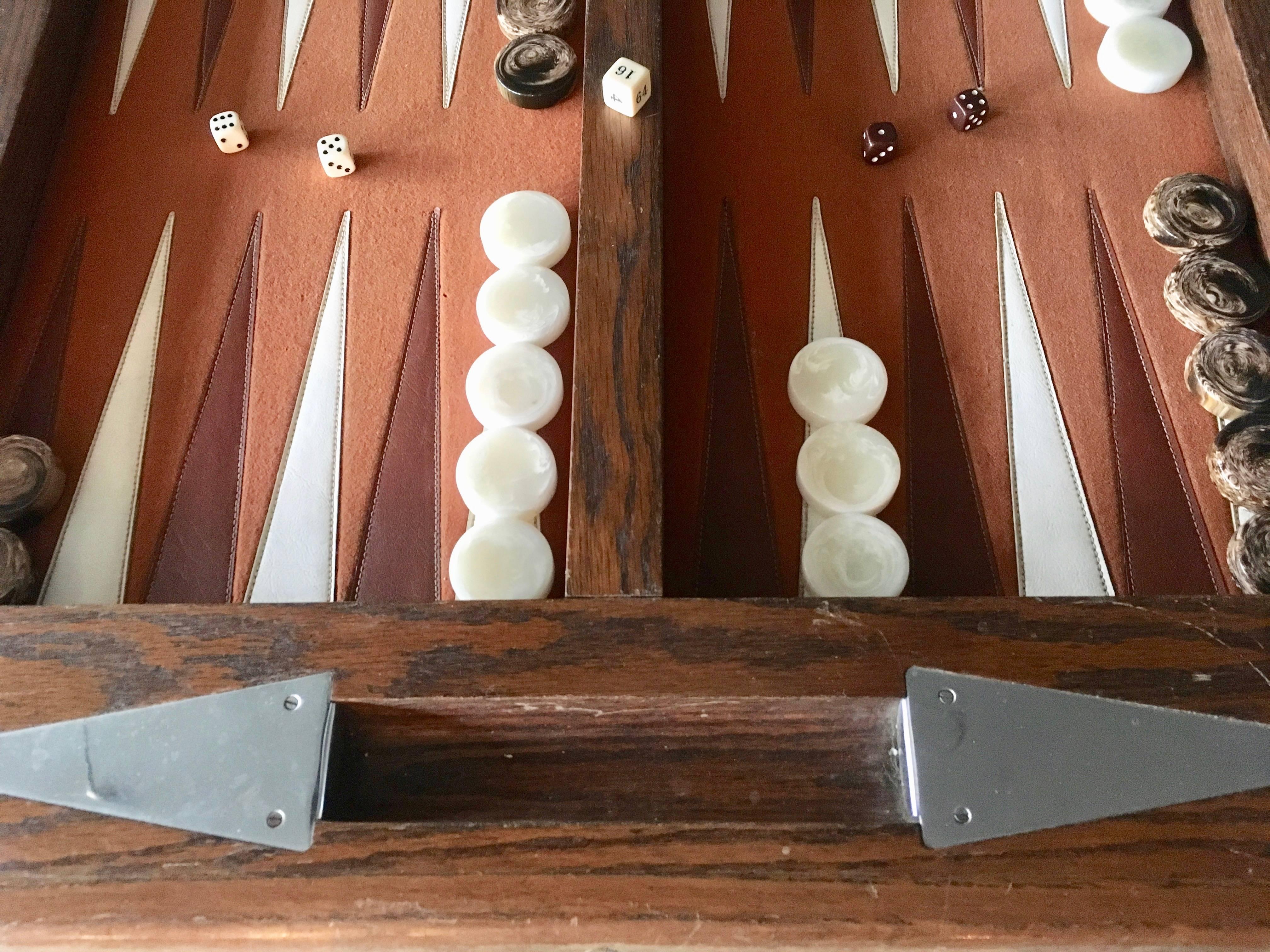 backgammon table antique