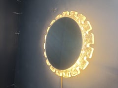 Vintage backlit acrylic mirror  by Hillebrand, 1970s - Germany