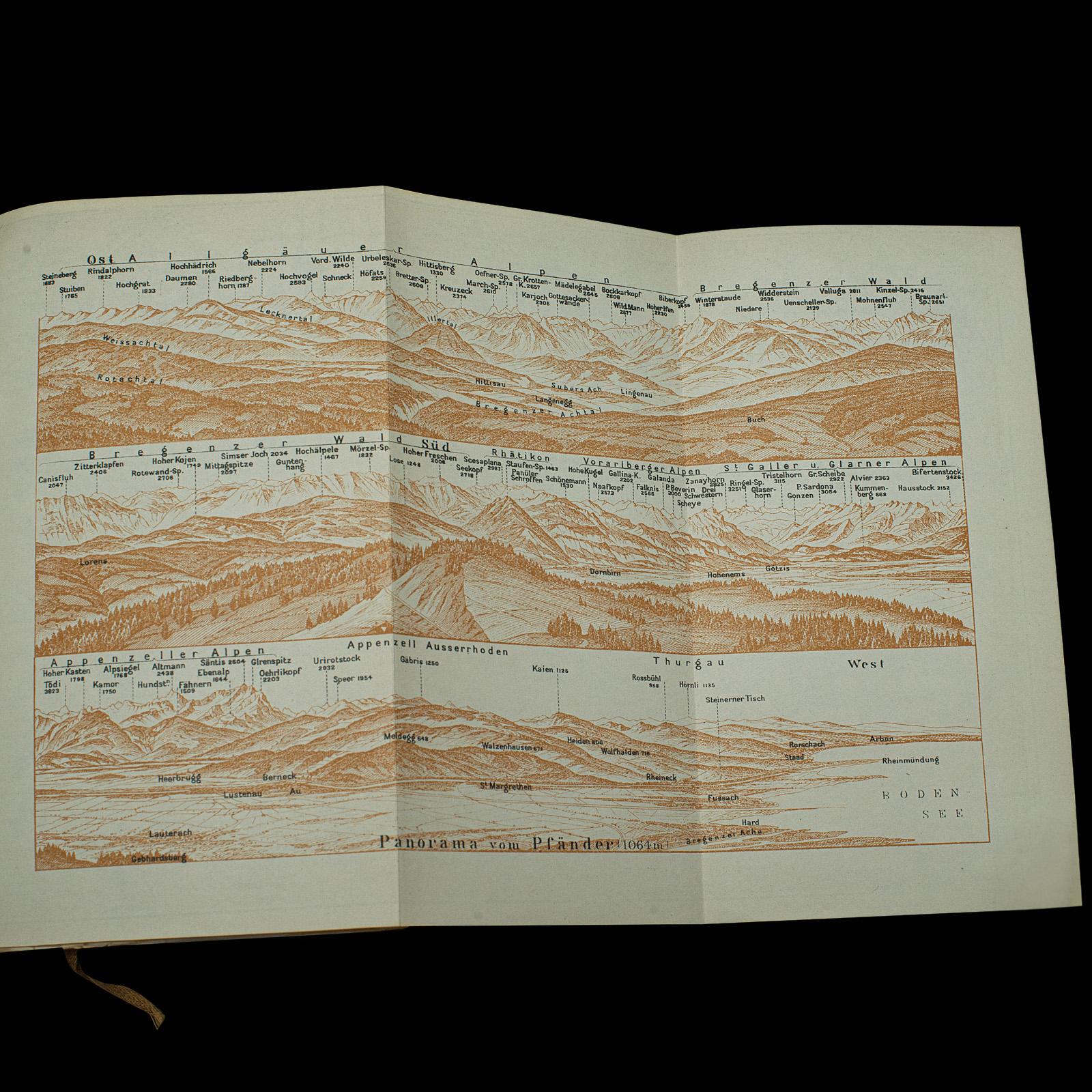 Baedeker's Guide, Tyrol & Dolomites, langue anglaise, publié en 1927 État moyen - En vente à Hele, Devon, GB