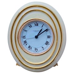 Retro 'Bagnoire' Cartier Paris Table Clock