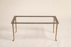 Vintage Bagues Bronze Coffee Table Base, France, 1940