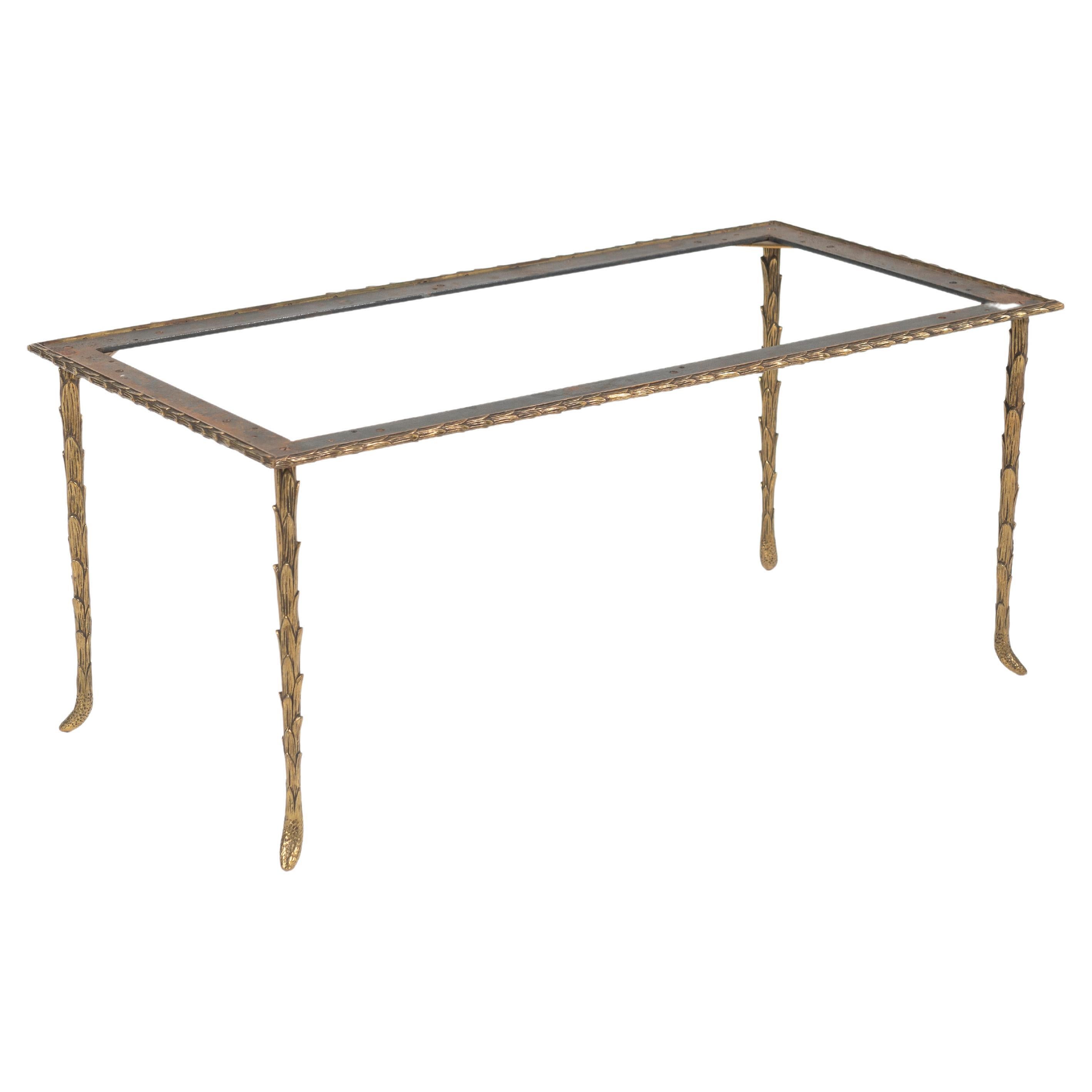 Base de table basse vintage Bagues en bronze, France, 1940 en vente