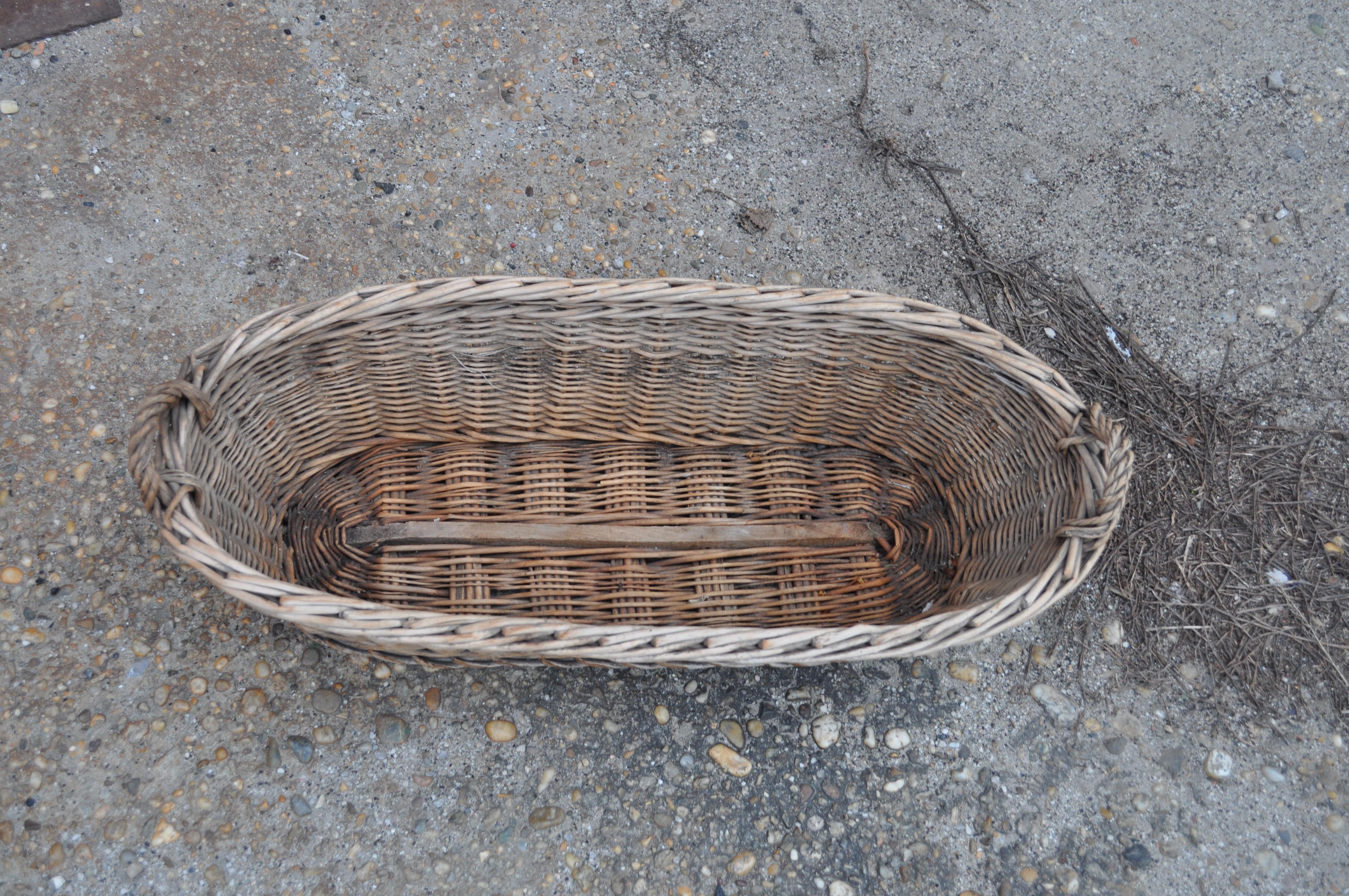 Hungarian Vintage Baguette Basket For Sale