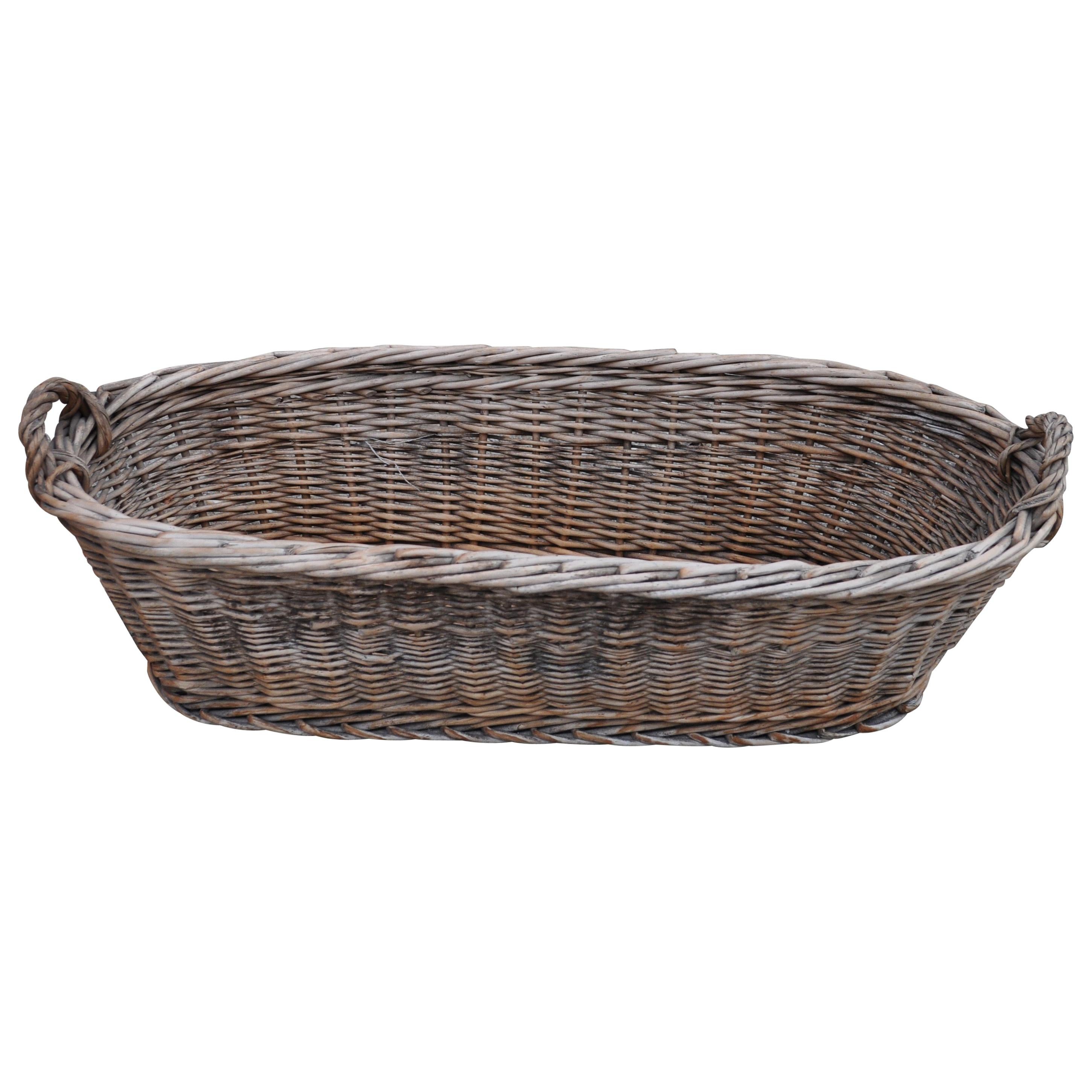 Vintage Baguette Basket For Sale