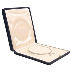 Vintage Baguette Cut Diamonds Necklace (Approx 8-Carats) Platinum