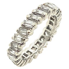 Vintage Baguette Diamond Full Eternity Ring Set with 2.0ct of Diamonds