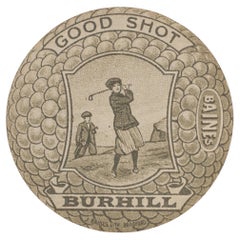 Antique Baines Golf Trade Card, Burhill Golf Club.