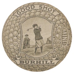 Vintage Baines Golf Trade Card, Burhill Golf Club.