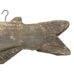 Vintage Bait Shop Fish Trade Sign