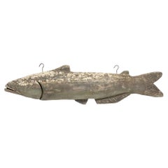 Vintage Bait Shop Fish Trade Sign
