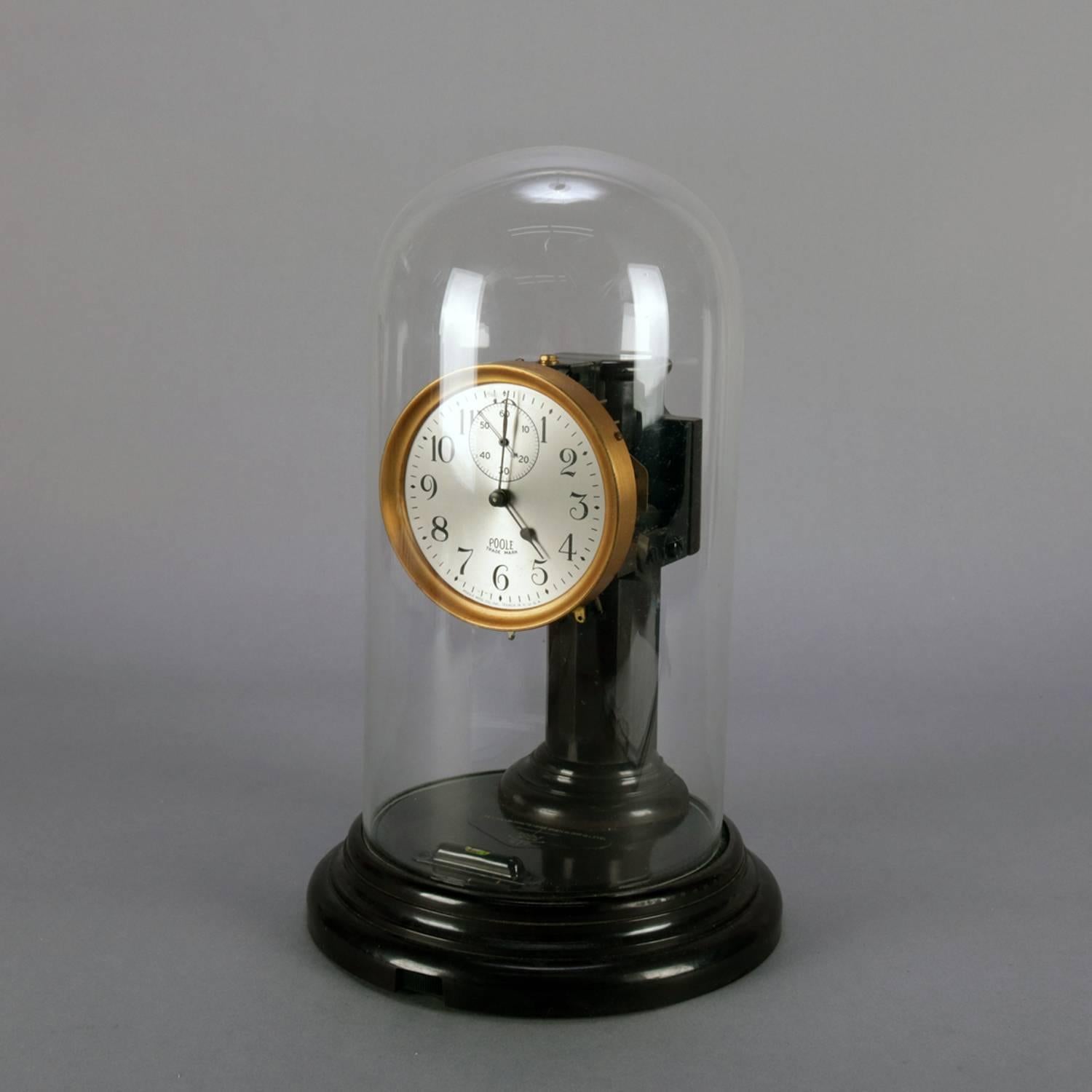 Bakelite Battery Operated Impulse Dome Clock by Poole Ithaca, NY, 20th Century 1