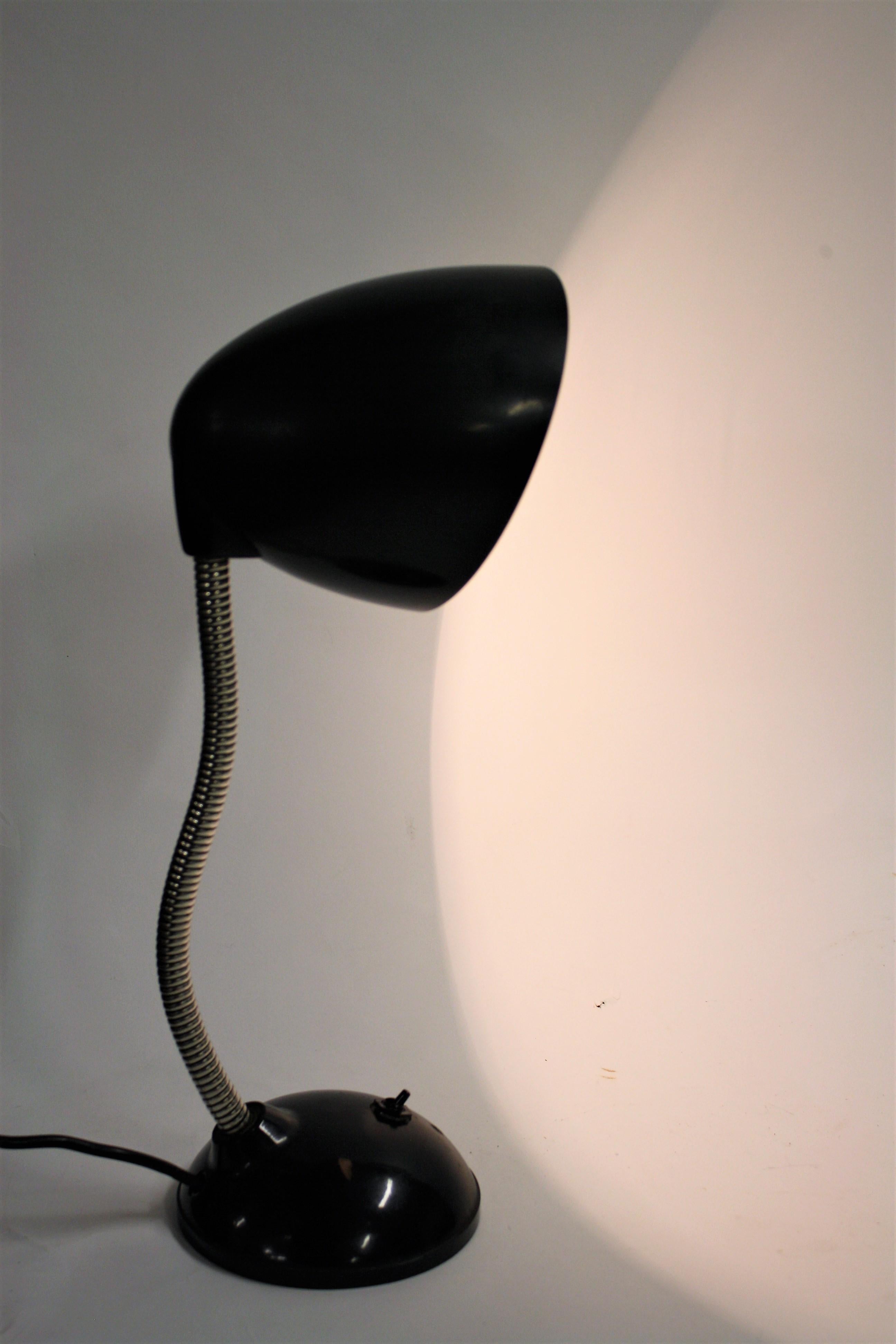 Art Deco Vintage Bakelite Desk Lamp, 1940s For Sale