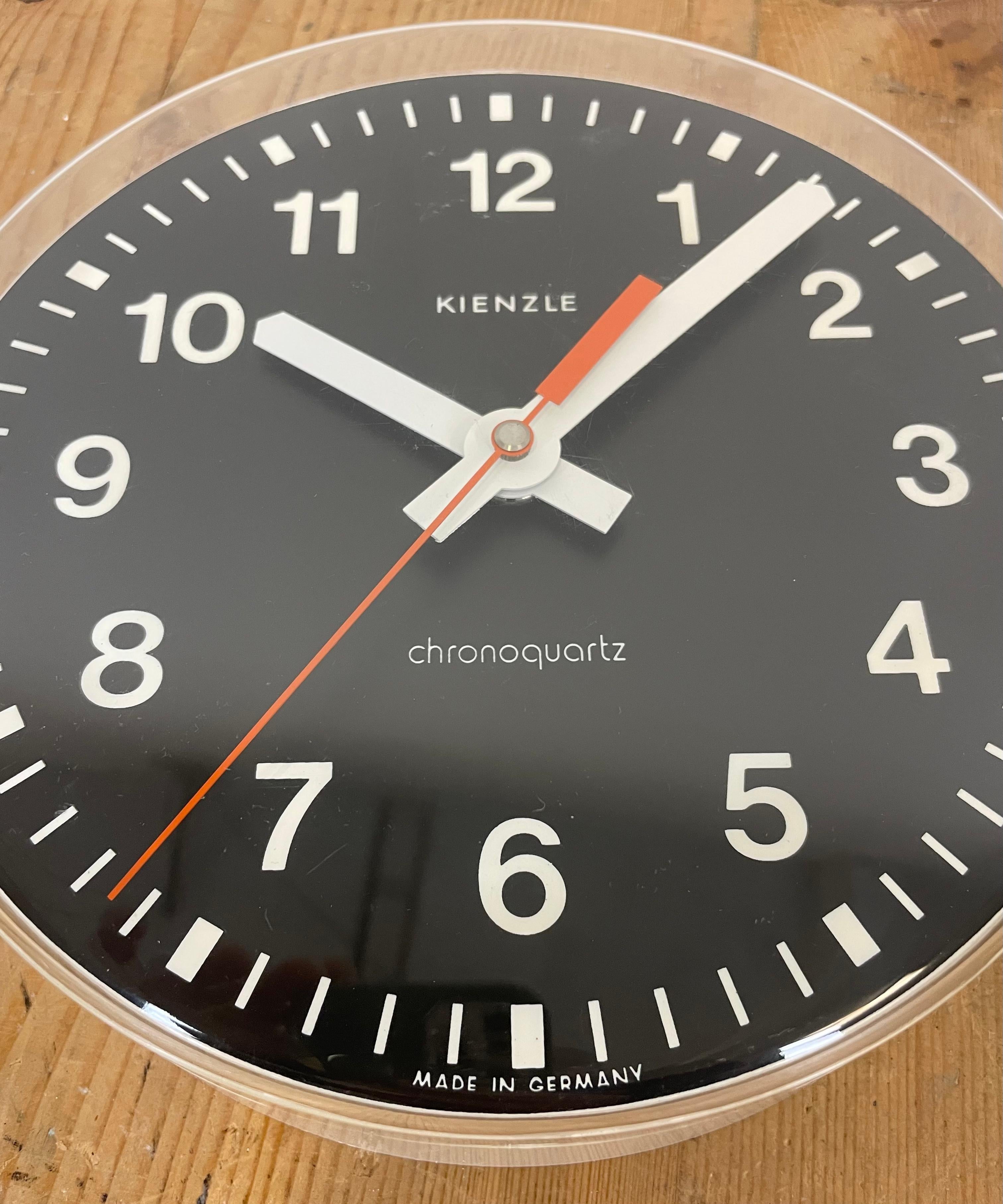 Vintage Bakelite Kienzle Chronoquartz Wall Clock, 1970s 6