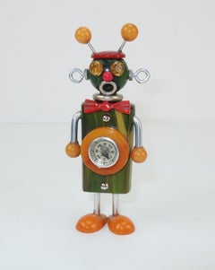 Vintage Bakelite Robot Brooch With Built-in Compass