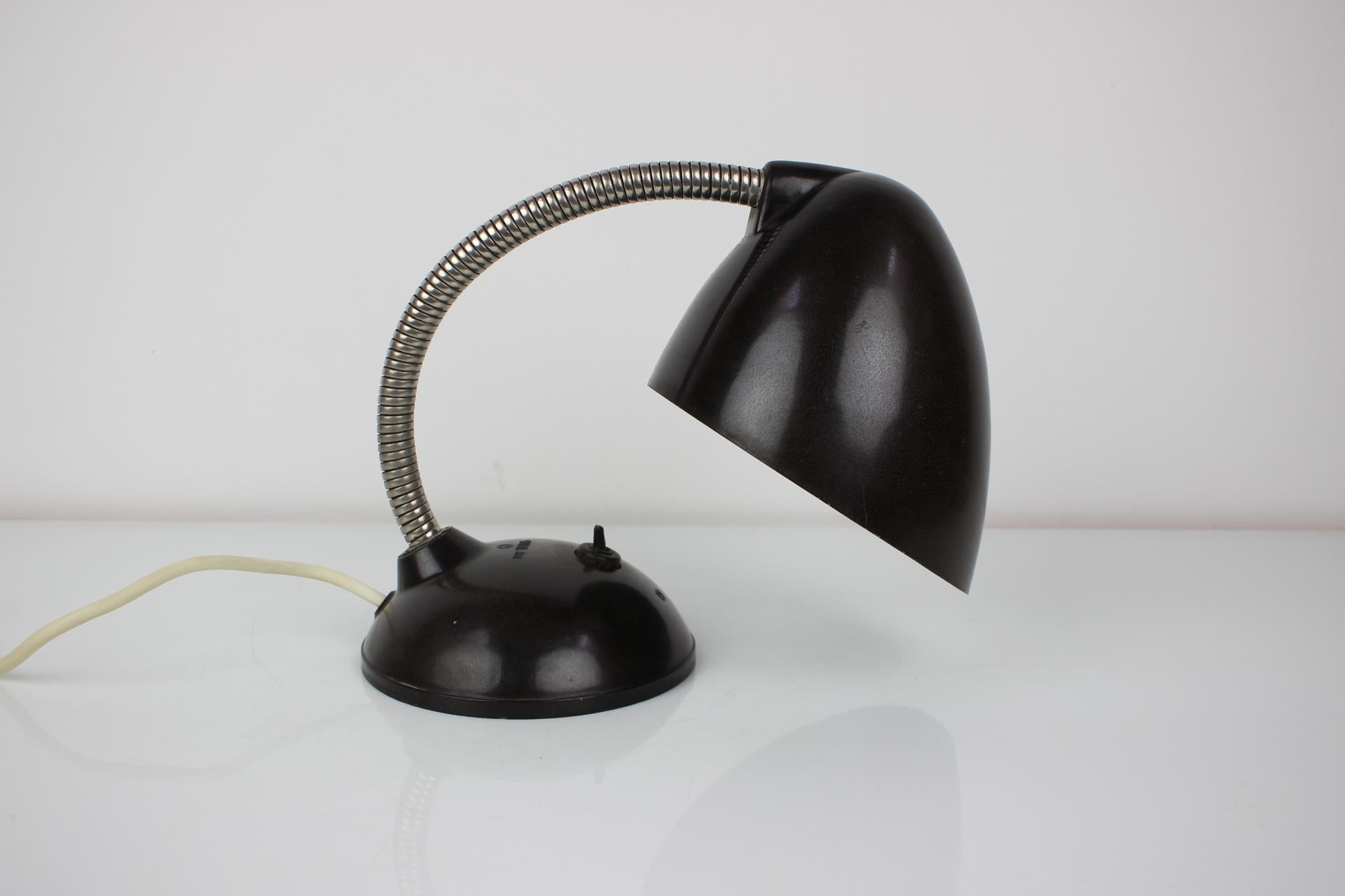 Mid-Century Modern Vintage Bakelite Table Lamp, 1950's For Sale