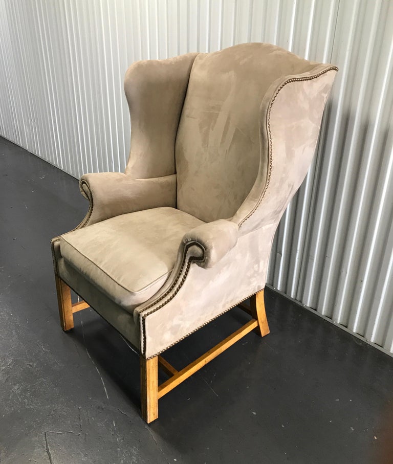 Vintage Baker Chippendale Style Wing Chair at 1stDibs vintage