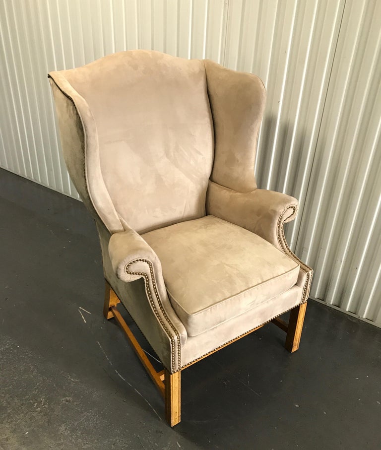 Vintage Baker Chippendale Style Wing Chair at 1stDibs vintage