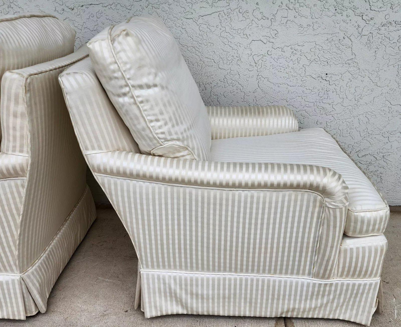 Paire de fauteuils club vintage BAKER en vente 6