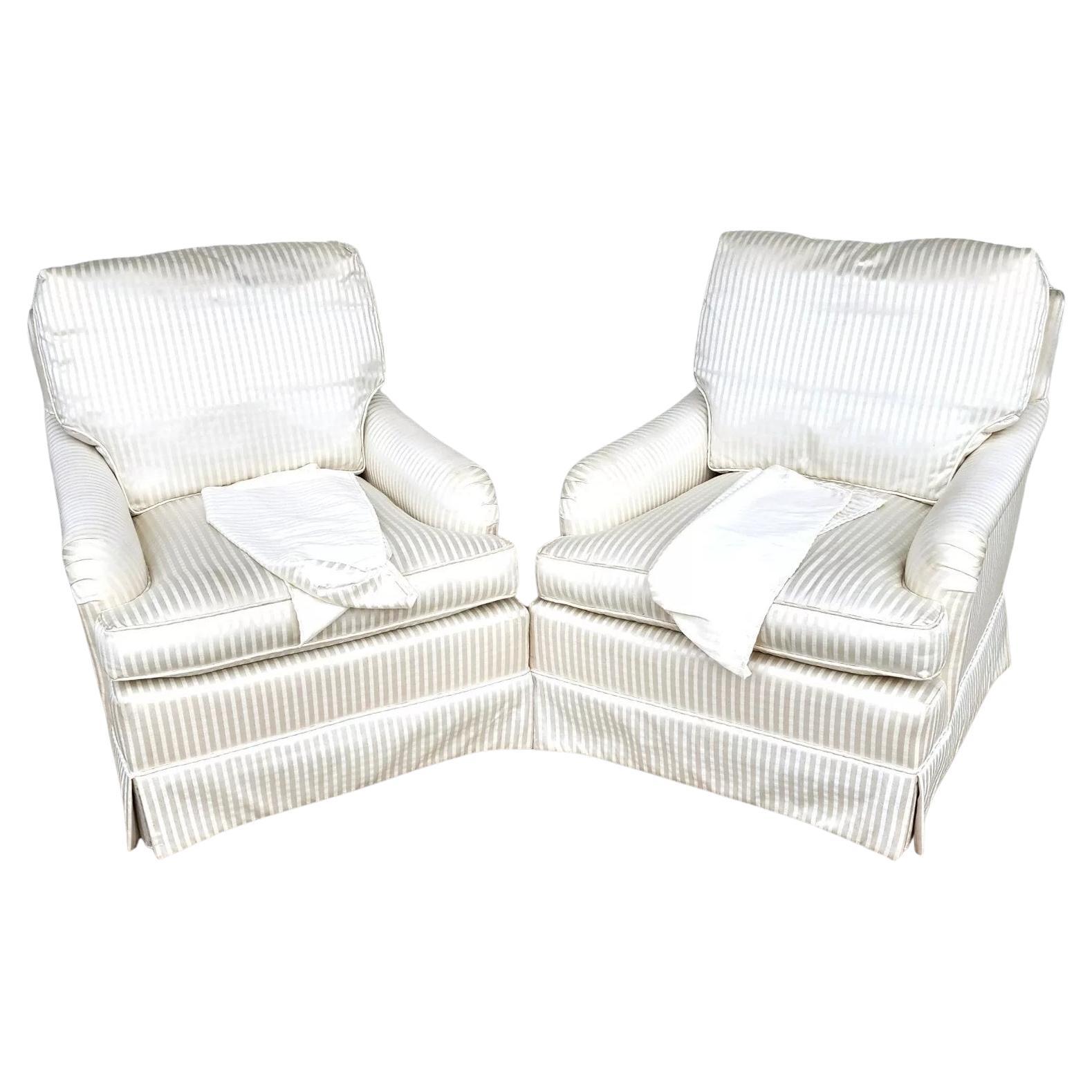 Vintage BAKER Club Chairs Pair