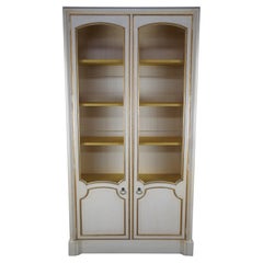 Used Baker Country French Provincial China Display Cabinet Bookcase Wire