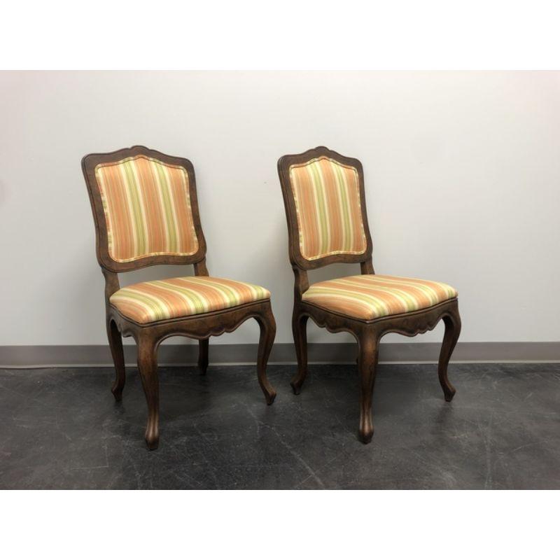 French Provincial BAKER French Country Style Dining Side Chairs - Pair A