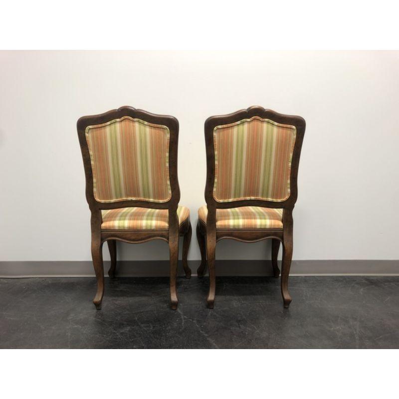 BAKER French Country Style Dining Side Chairs - Pair A In Good Condition In Charlotte, NC