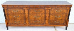 Vintage Baker French Empire Directoire Walnut Lowboy Dresser 1960s